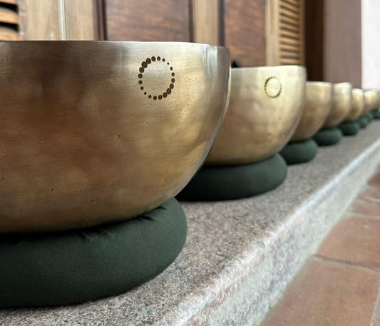 Handmade Himalayan Seven Chakra Singing Bowls - Matte Finish - Yogic Box